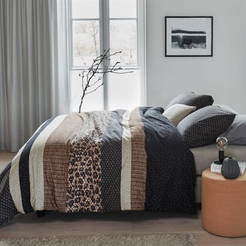 FAUVE LEOPARD PRINT DUVET COVER    PROMO