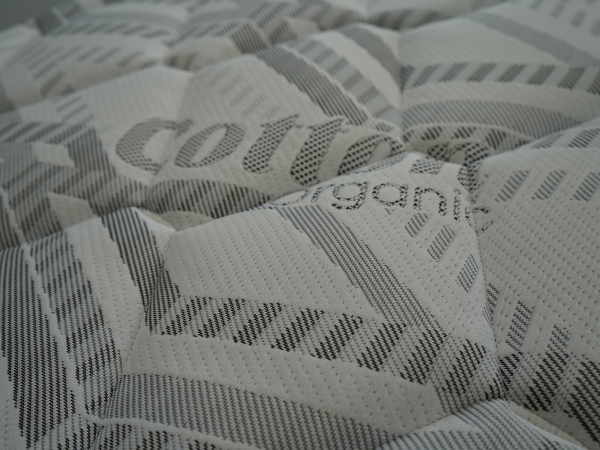 Hard Foam Mattress 8 inch - fabric detail of quilted pillow top surface