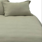 Lin Sage Green Linen Duvet Cover by Brunelli