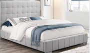 IF-5780 Grey Fabric Bed – Includes Mattress Support