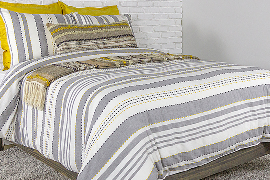Jaron Duvet Cover Set – Soft 100% Cotton Jacquard