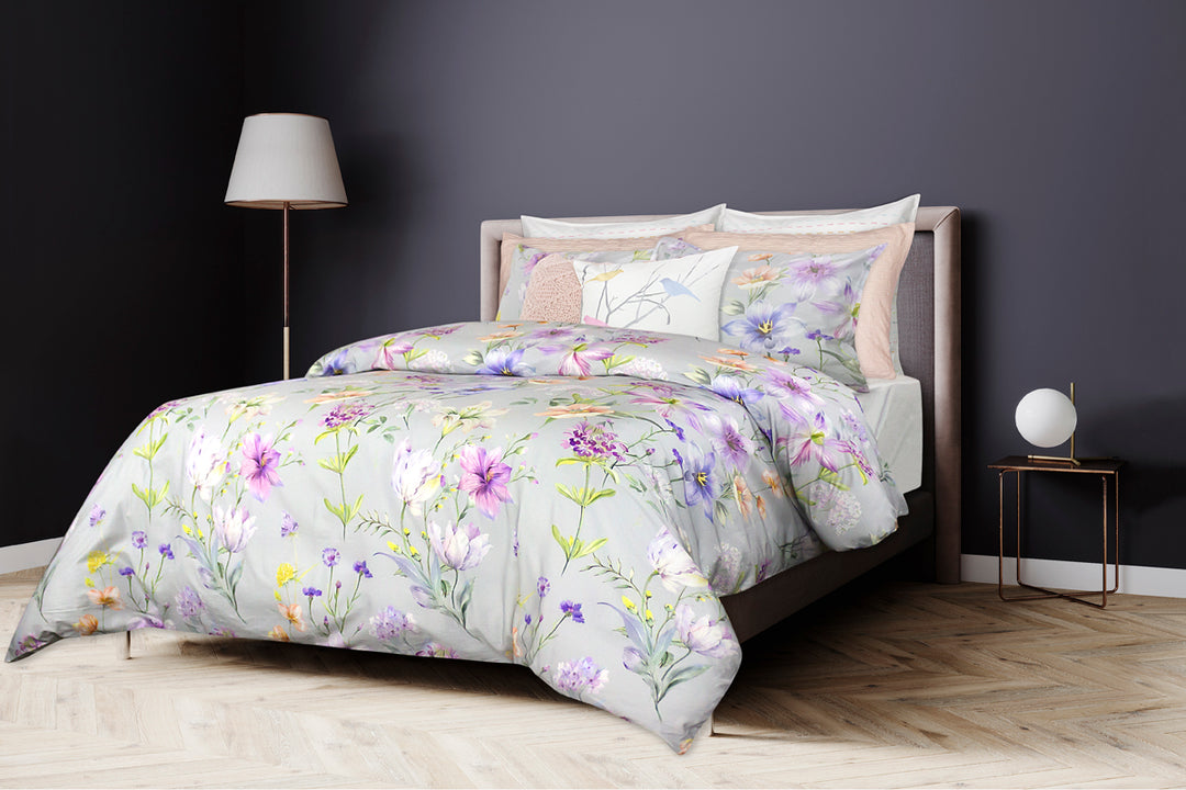 Larabelle Duvet Cover Set – 100% Cotton Sateen, 330 Thread Count, Soft & Luxurious