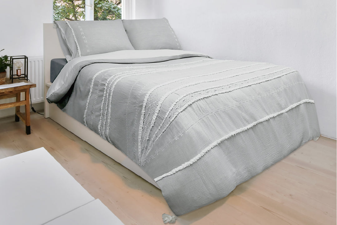Lascau Duvet Cover Set – 100% Cotton Muslin
