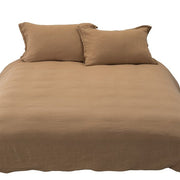 LIN BROWN LINEN DUVET COVER