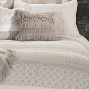 Lola Ivory & Taupe Quilt – 100% Cotton
