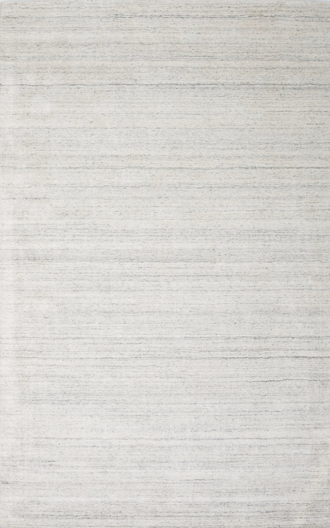 Luxe Hand Loomed Wool Viscose Silver Rug