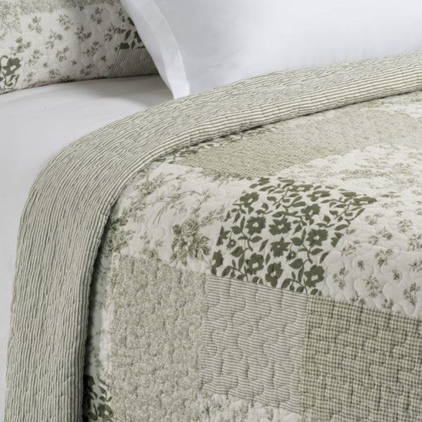 Matcha Modern Country Style Quilt – 100% Cotton Exterior