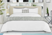 Morgan Linen duvet cover set BLEACHED WHITE