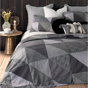 MATIS GREY AND CHARCOAL QUILT SET
