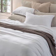 Muslin white duvet cover - 100% cotton muslin