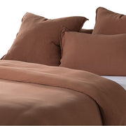 Muslin Duvet Cover – 100% Cotton Muslin, Soft & Breathable D QUEEN BROWN