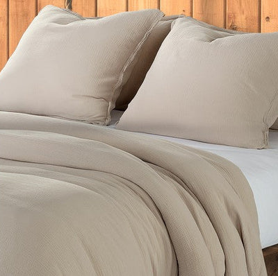 Plain natural Muslin duvet cover 100% cotton muslin