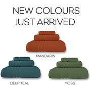 Luxury Portofino bath towels in premium colours — soft, absorbent towels at Bed & Bath Home Decor