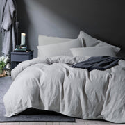 Quarry Linen Duvet Cover Set – Premium Natural Linen SUPER KING