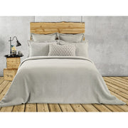 Rustic jersey quilted duvet cover – 35% Cotton, 65% Polyester GREY