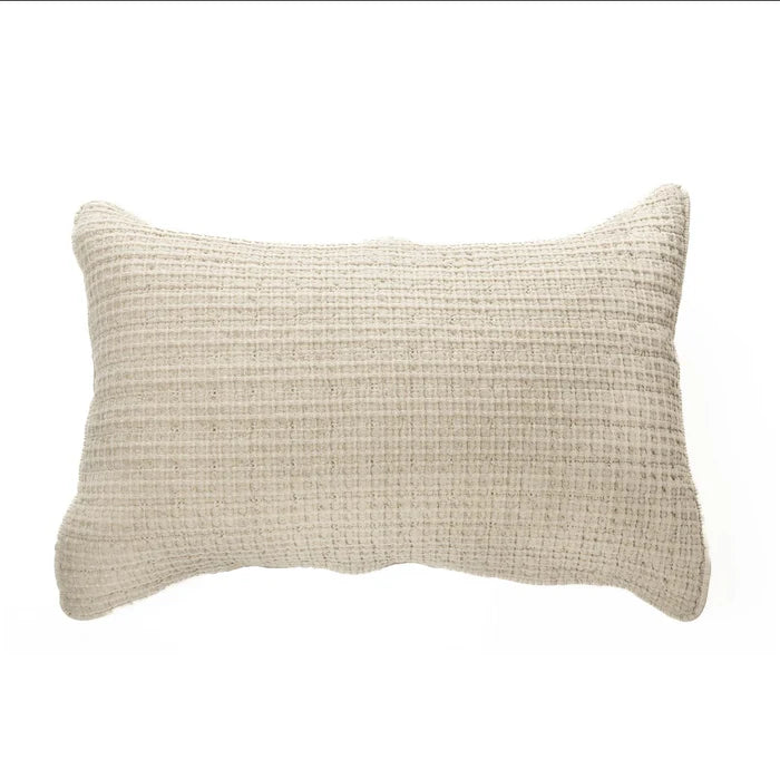 The Spirit quilt features a natural embossed waffle cotton exterior with a plain reverse. 100% cotton shell, polyester fill. Twin to Super King. Shams sold separately.