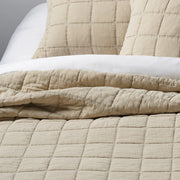 Sweet Natural Stitched Quilt – 100% Stone Washed Cotton Exterior