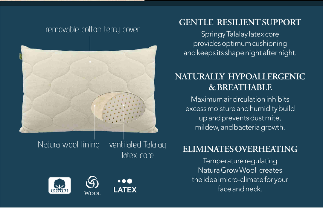 ULTIMATE LATEX PILLOW BY NATURA