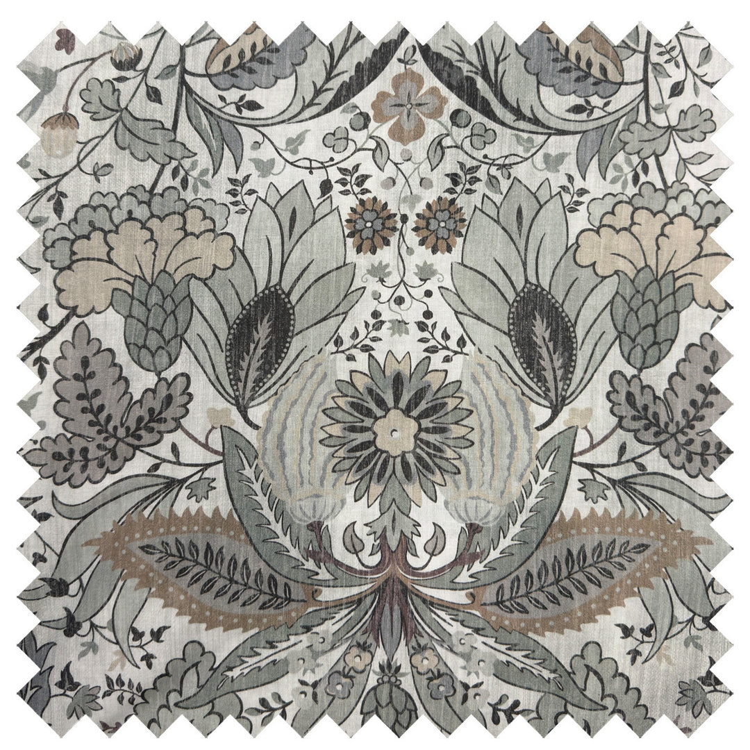 Selva bedding fabric swatch showing 100% long-staple cotton texture and quality