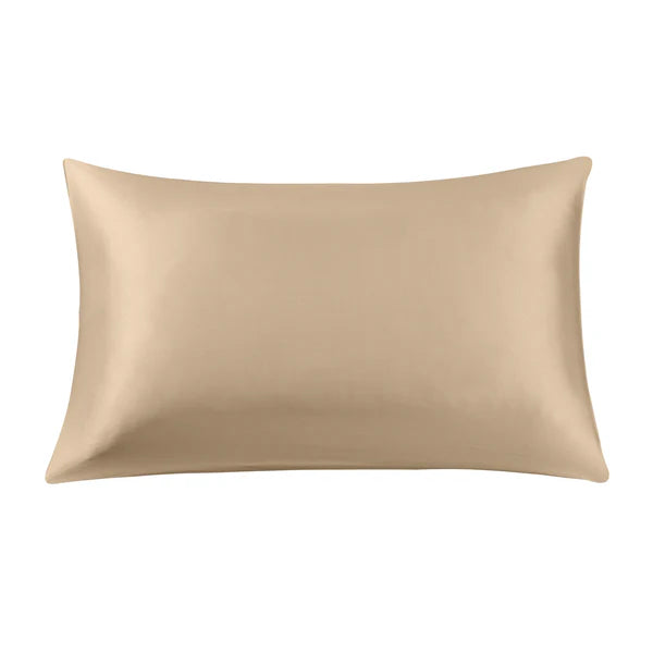 Silk Pillowcase - 100% silk charmeuse with a 19 momme weight TAN