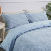Solene Blue Percale Cotton Duvet Cover Set – 200 TC, Soft & Durable