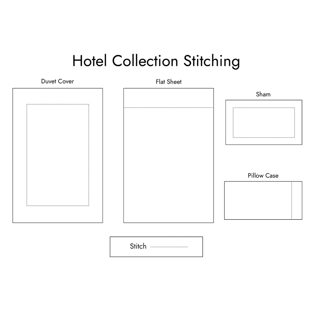 Hotel White Collection Duvet Cover & Sheets – Premium 100% Long-Stapled Cotton #382