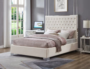 T2385 Bed - No Box Spring Required OFF-WHITE