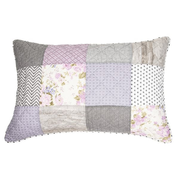 THÉOLINE LILAC PATCHWORK QUILT