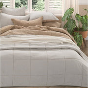 TAGLIATELLE TAUPE REVERSIBLE QUILT