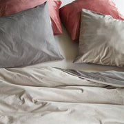 Velouté Duvet Cover Set – Grey Velvet, Soft & Luxurious