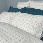 Tucker Duvet Cover – Deep Teal, 100% Cotton