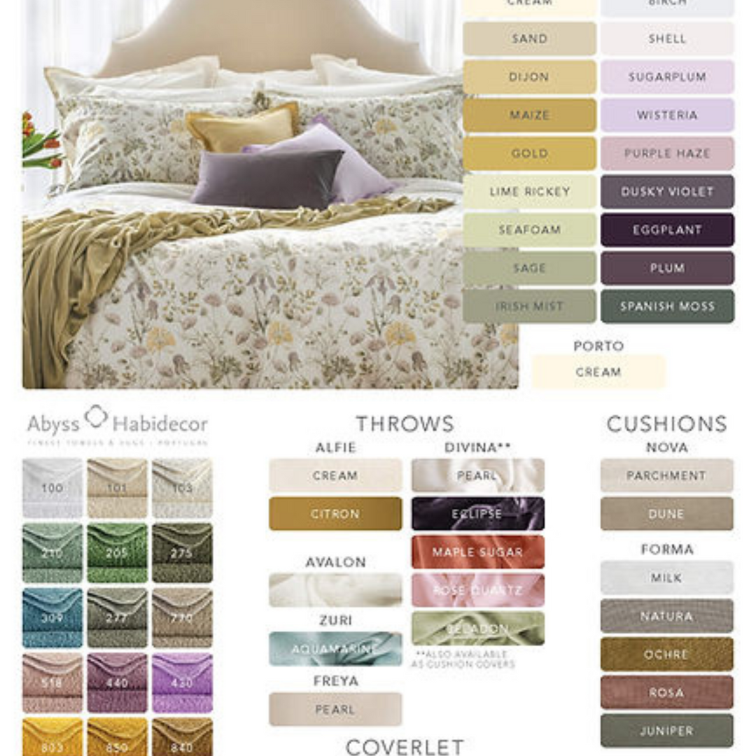 Mirabel Printed Sateen Duvet Cover – 100% Long-Staple Cotton | St Genève