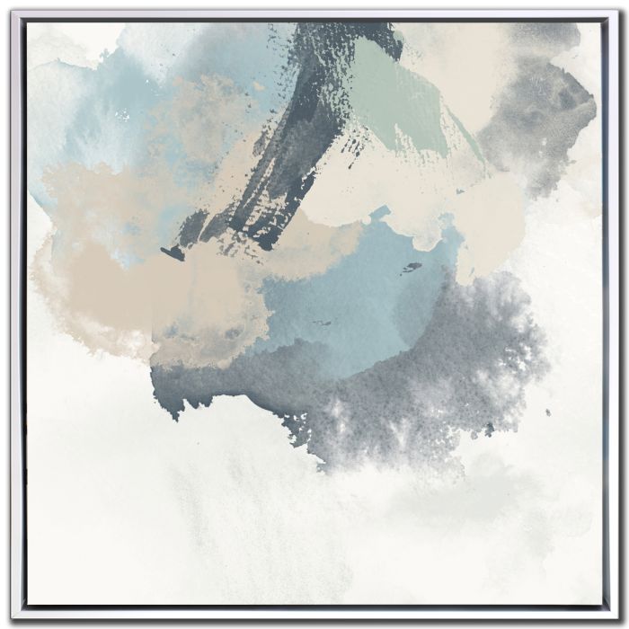 Muted Brushstrokes in Blue I