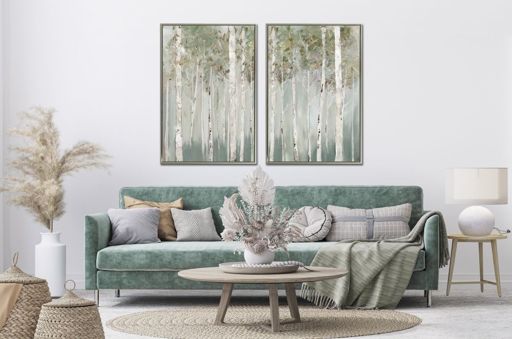 WHISPERING GREEN BIRCH FOREST I