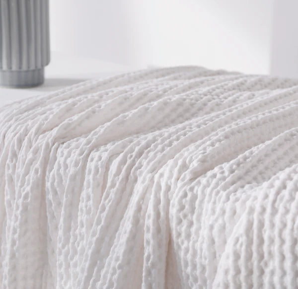 LUNA COTTON WAFFLE BLANKETS