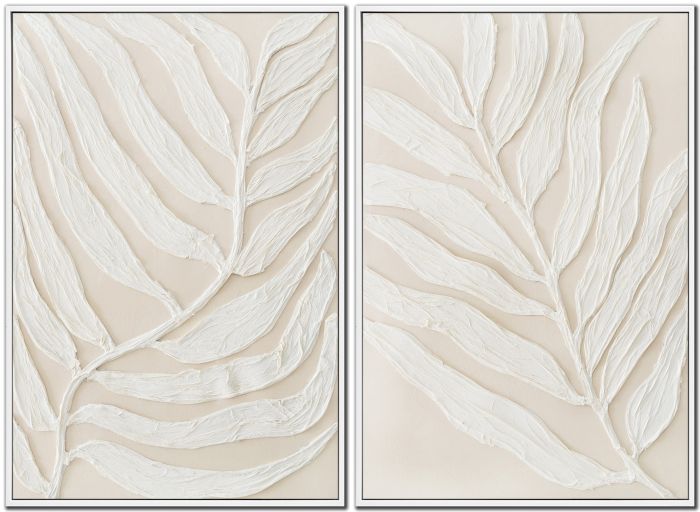 Ivory Leaf Set of 2