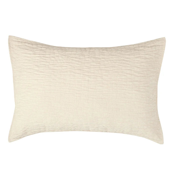 Barbara Cream Textured Quilt – 100% Polyester Velvet