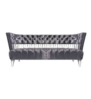 BENTLEY 3-Seater charcoal grey velvet