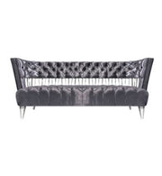 BENTLEY 3-Seater charcoal grey velvet