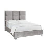 Blair Bed – Grey Velvet, Queen/King GREY VELVET