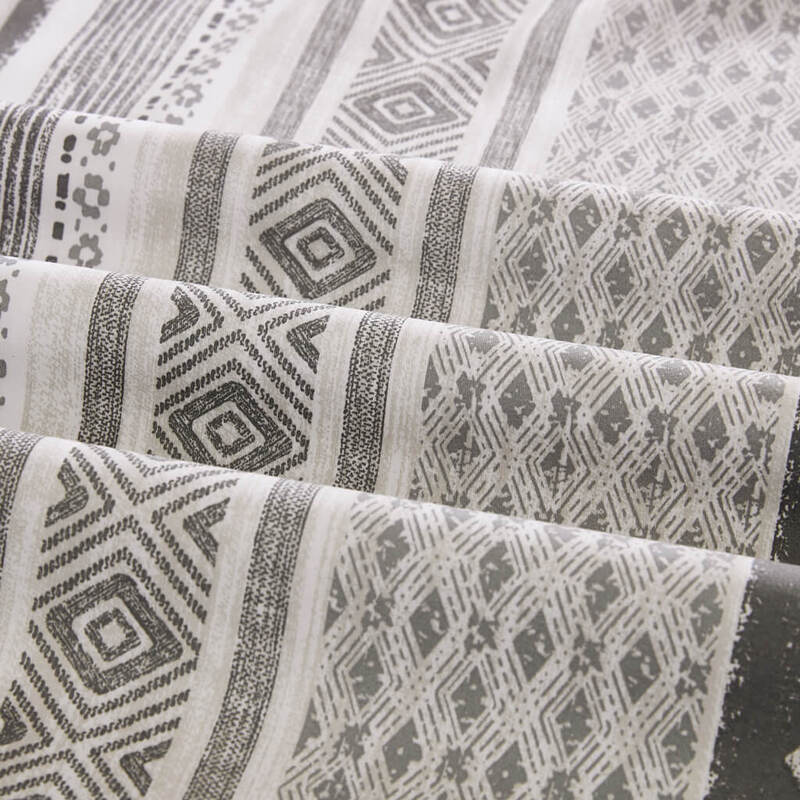 Close-up of Blake 300 Thread Count Combed Cotton duvet cover texture"