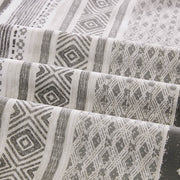 Close-up of Blake 300 Thread Count Combed Cotton duvet cover texture
