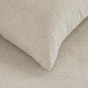Bonheur natural flannel duvet cover set – 100% cotton flannel