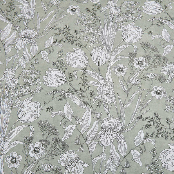 Byron Duvet Cover Reversible Side – Green Stripe Design, 300 Thread Count Cotton