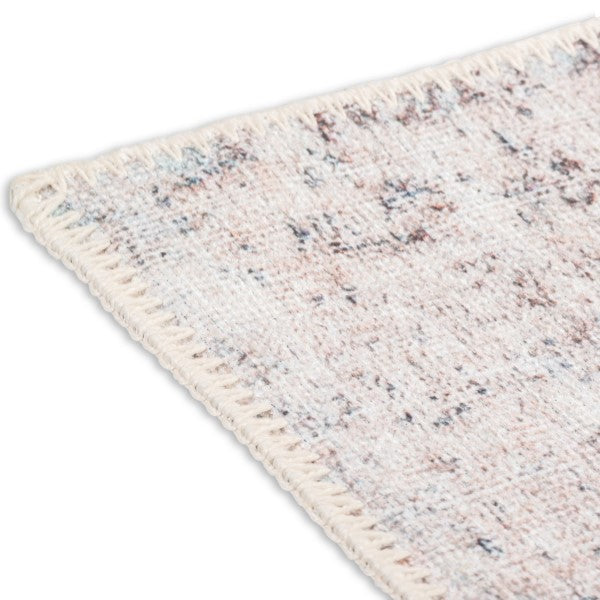 Aura Washable Spill Proof Beige Multi Area Rug AUR-1402