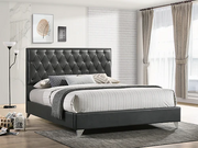 IF-5226 Grey PU Bed Includes Mattress Support