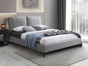 IF-5340 Grey PU Bed - No Box Spring Required:
