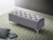 Storage Bench GREY VELVET IF-6500