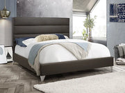 IF-5236 Grey PU Bed Includes Mattress Support