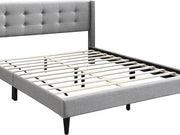 IF-5270 Grey Fabric Platform Bed – No Box Spring Required